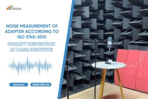 Measuring adapter noise according to ISO 3745-2012 at DASM