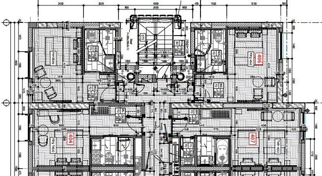 4th floor layout of the project