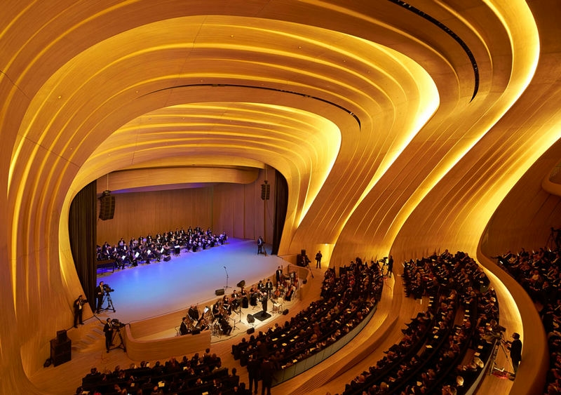 Auditorium in the Heydar Aliyev Cultural Center