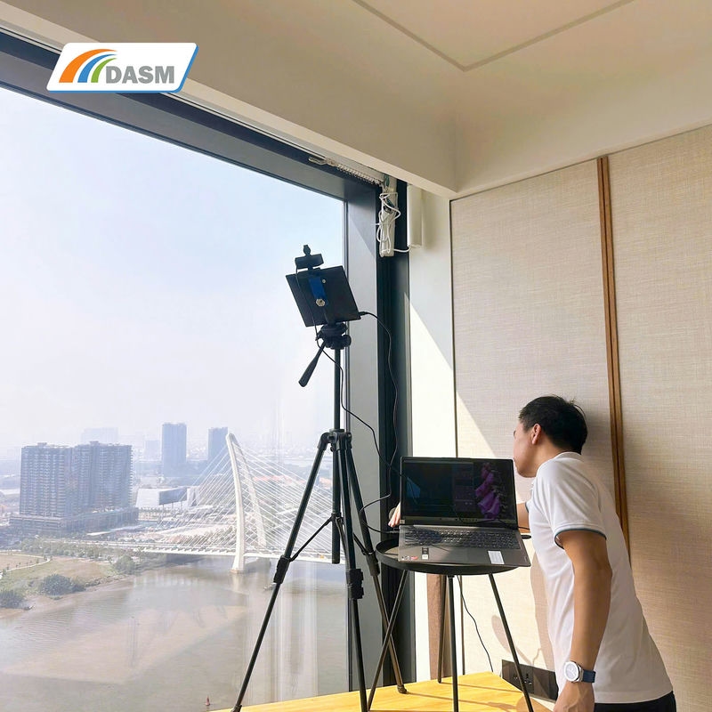 DASM set up different
positions for noise survey and evaluation