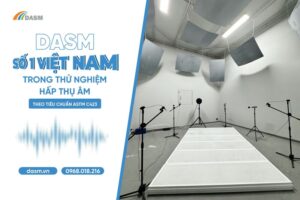 Viện DASM là đơn vị số 1 trong đo hệ số hấp thụ âm theo tiêu chuẩn ASTM C423
