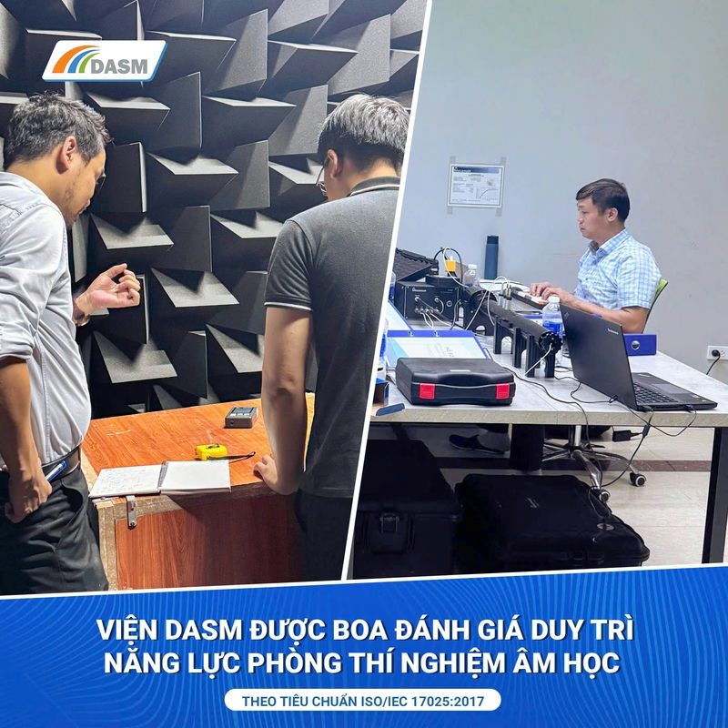 Viện Ứng dụng & Phát triển Vật liệu Âm thanh (DASM) vừa được BoA đánh giá định kỳ năm 2025