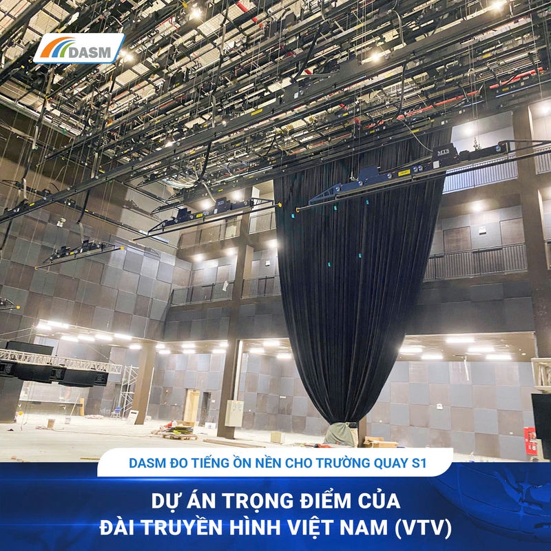 DASM đo kiểm tiếng ồn nền cho trường quay S1 - VTV Đài truyền hình Việt Nam