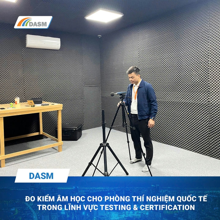 DASM vừa thực hiện gói đo kiểm âm học chuyên sâu cho một phòng thí nghiệm thuộc tập đoàn quốc tế hoạt động trong lĩnh vực Testing & Certification