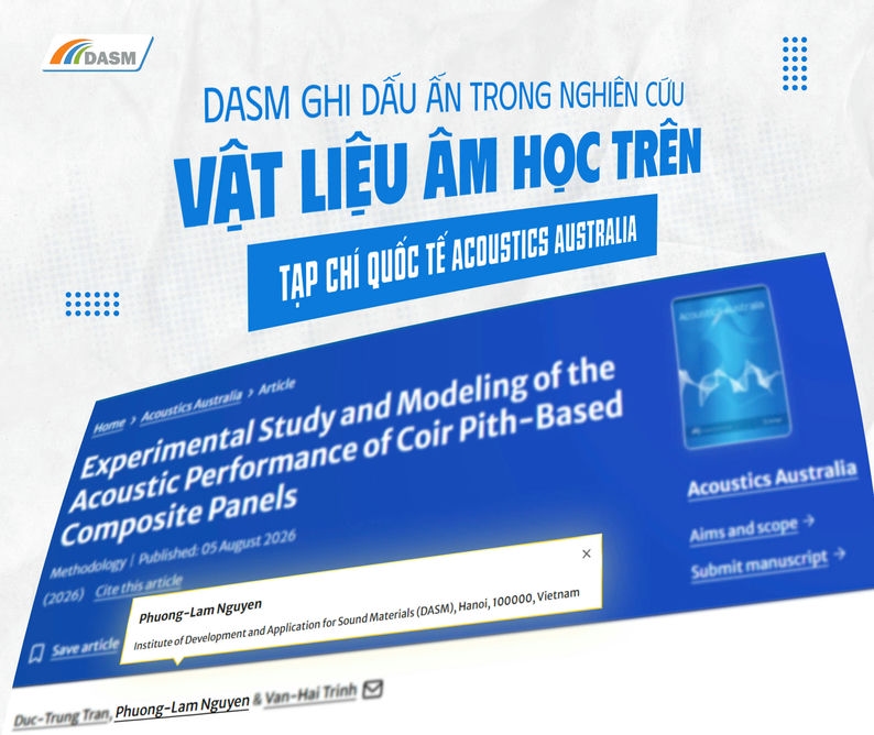 Từ Tri Thức Âm Học Việt Nam Đến Diễn Đàn Quốc Tế: Dấu Mốc Nghiên Cứu Của DASM Trên Acoustics Australia